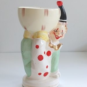 Vintage Napco Clown With Ball Vase MCM Made in Japan